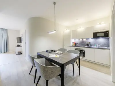Ferienwohnung Boddenlümmel Ostseebad Wustrow ZweiWasser Alte Seefahrtschule Essbereich