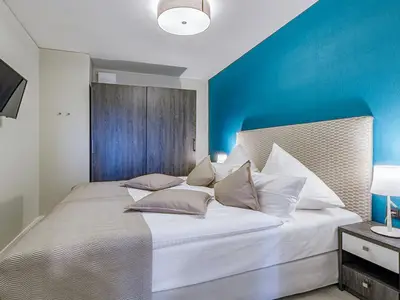 Ferienwohnung Boddenlümmel Ostseebad Wustrow ZweiWasser Alte Seefahrtschule Schlafzimmer