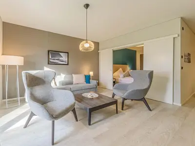 Ferienwohnung Dünenkieker Ostseebad Wustrow ZweiWasser Alte Seefahrtschule Wohnzimmer