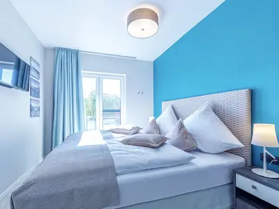 Ferienwohnung Achterndieck Ostseebad Wustrow ZweiWasser Alte Seefahrtschule Schlafzimmer