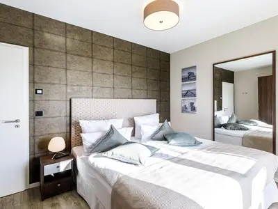 Ferienwohnung Boddenstuv Ostseebad Wustrow ZweiWasser Alte Seefahrtschule Schlafzimmer