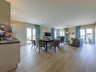 Ferienwohnung Boddenkieker Ostseebad Wustrow ZweiWasser Alte Seefahrtschule Essbereich