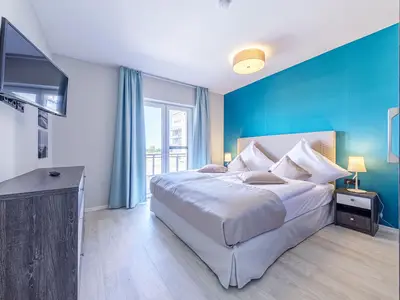 Ferienwohnung Boddenkieker Ostseebad Wustrow ZweiWasser Alte Seefahrtschule Schlafzimmer