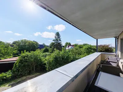 Ferienwohnung Strandräuber Ostseebad Wustrow ZweiWasser Alte Seefahrtschule Balkon