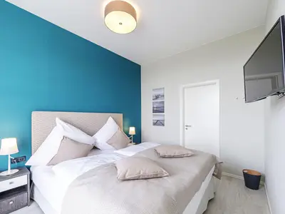 Ferienwohnung Ostseeperle Ostseebad Wustrow ZweiWasser Alte Seefahrtschule Schlafzimmer