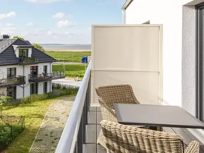 Ferienwohnung Magelan Suite Ostseebad Wustrow ZweiWasser Alte Seefahrtschule Balkon