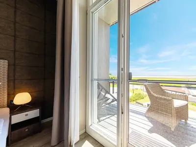 Ferienwohnung Kleine Welle Ostseebad Wustrow Balkon mit Ausblick
