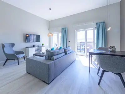 Ferienwohnung Ostseedomizil Ostseebad Wustrow ZweiWasser Alte Seefahrtschule Wohnzimmer