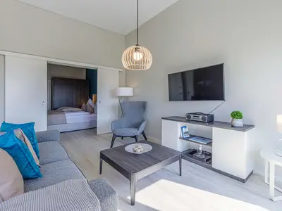 Ferienwohnung Ostseedomizil Ostseebad Wustrow ZweiWasser Alte Seefahrtschule Wohnzimmer