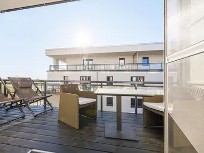 Ferienwohnung Admiralssuite Ostseebad Wustrow ZweiWasser Alte Seefahrtschule Balkon