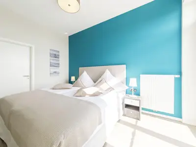 Ferienwohnung Wellenmeer Ostseebad Wustrow ZweiWasser Alte Seefahrtschule Schlafzimmer