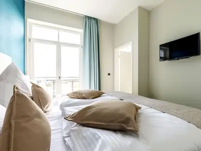 Ferienwohnung Wellenmeer Ostseebad Wustrow ZweiWasser Alte Seefahrtschule Schlafzimmer
