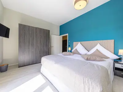 Ferienwohnung Vitus Bering Suite Ostseebad Wustrow ZweiWasser Alte Seefahrtschule Schlafzimmer