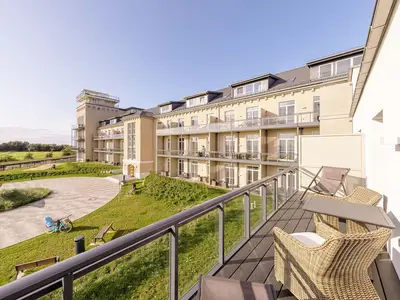 Ferienwohnung Ankerplatz Ostseebad Wustrow ZweiWasser Alte Seefahrtschule Balkon