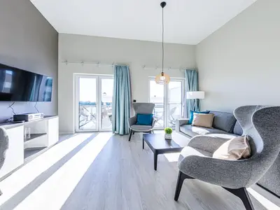 Ferienwohnung Ostseesonne Ostseebad Wustrow ZweiWasser Alte Seefahrtschule Wohnzimmer