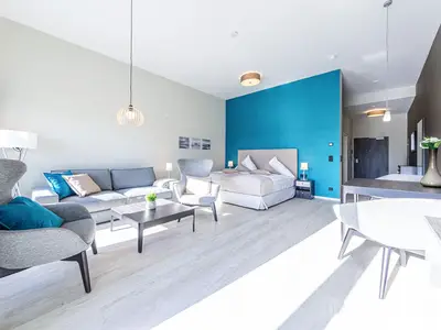 Ferienwohnung Ostseesonne Ostseebad Wustrow ZweiWasser Alte Seefahrtschule Wohnzimmer