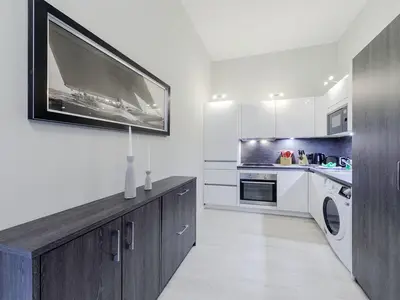 Ferienwohnung Piratensuite Ostseebad Wustrow ZweiWasser Alte Seefahrtschule Küche