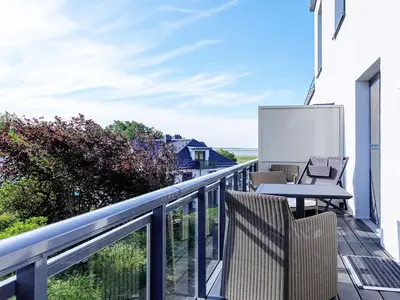 Ferienwohnung Vasco da Gama Suite Ostseebad Wustrow ZweiWasser Alte Seefahrtschule Balkon