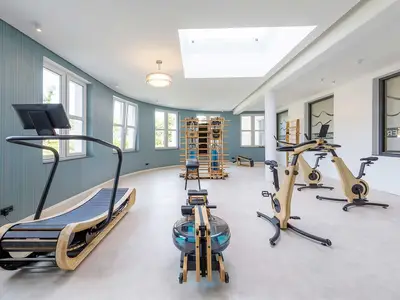 Ferienwohnung Welleneck Ostseebad Wustrow ZweiWasser Alte Seefahrtschule Fitnessbereich