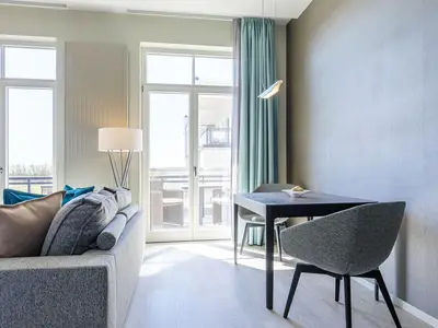 Ferienwohnung Meerglück Ostseebad Wustrow ZweiWasser Alte Seefahrtschule Wohnbereich