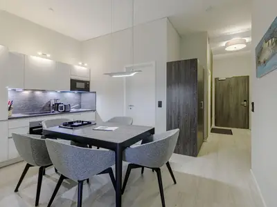Ferienwohnung Ostseeblick Ostseebad Wustrow ZweiWasser Alte Seefahrtschule Essbereich