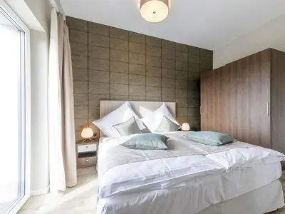 Ferienwohnung Störtebeker Suite Ostseebad Wustrow ZweiWasser Alte Seefahrtschule Schlafzimmer