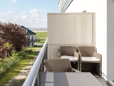 Ferienwohnung Marco Polo Ostseebad Wustrow ZweiWasser Alte Seefahrtschule Balkon
