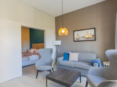Ferienwohnung Marco Polo Ostseebad Wustrow ZweiWasser Alte Seefahrtschule Wohnzimmer
