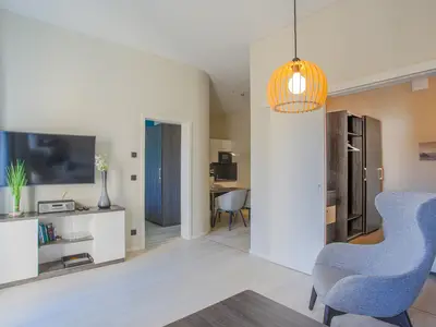Ferienwohnung Marco Polo Ostseebad Wustrow ZweiWasser Alte Seefahrtschule Wohnbereich