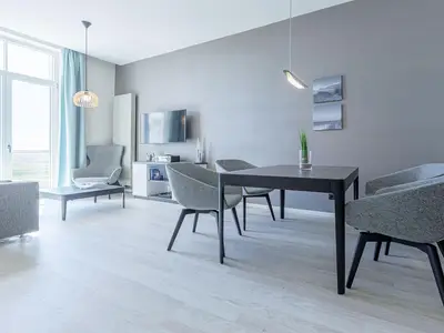 Ferienwohnung Wustrower Welle Ostseebad Wustrow ZweiWasser Alte Seefahrtschule Essbereich