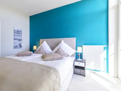 Ferienwohnung Große Welle Ostseebad Wustrow ZweiWasser Alte Seefahrtschule Schlafzimmer