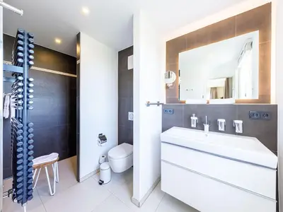 Ferienwohnung Boddenidylle Ostseebad Wustrow ZweiWasser Alte Seefahrtschule Badezimmer