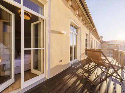 Ferienwohnung Ostseezeit Ostseebad Wustrow ZweiWasser Alte Seefahrtschule Sonnenbalkon