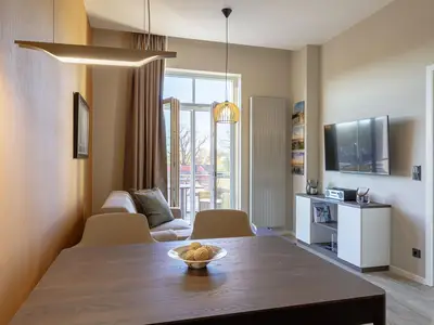 Ferienwohnung Ostseezeit Ostseebad Wustrow ZweiWasser Alte Seefahrtschule Wohnbereich