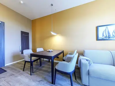 Ferienwohnung Ostseezeit Ostseebad Wustrow ZweiWasser Alte Seefahrtschule Essbereich