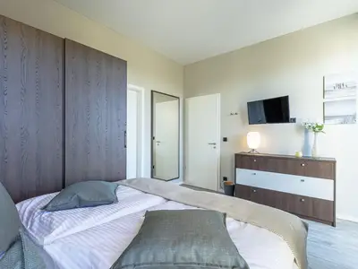 Ferienwohnung Ostseezeit Ostseebad Wustrow ZweiWasser Alte Seefahrtschule Schlafzimmer