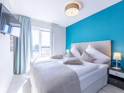 Ferienwohnung Boddenflair Ostseebad Wustrow ZweiWasser Alte Seefahrtschule Schlafzimmer