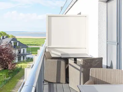 Ferienwohnung Boddenflair Ostseebad Wustrow ZweiWasser Alte Seefahrtschule Sonnenbalkon