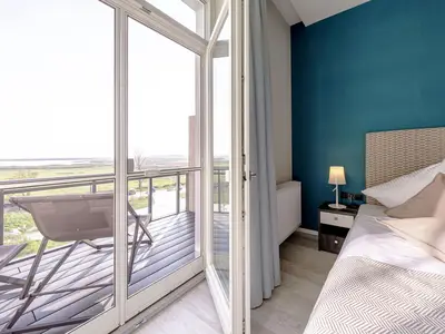 Ferienwohnung Ostseelounge Ostseebad Wustrow ZweiWasser Alte Seefahrtschule Balkonzugang