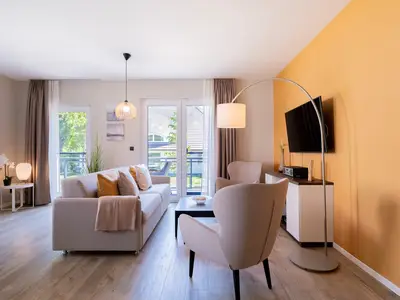Ferienwohnung Seesinn Wustrow offener Wohnbereich