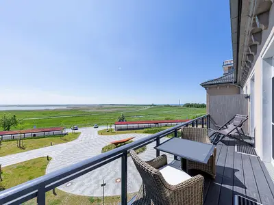 Ferienwohnung Ostseefeeling Ostseebad Wustrow ZweiWasser Alte Seefahrtschule Balkon