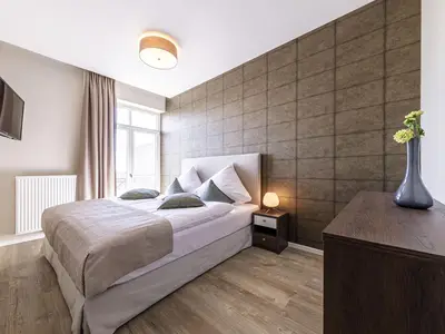 Ferienwohnung Ostseefeeling Ostseebad Wustrow ZweiWasser Alte Seefahrtschule Schlafzimmer