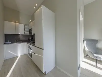 Ferienwohnung Seeräuber Ostseebad Wustrow Küchenzeile