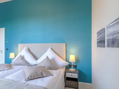 Ferienwohnung Käptenslounge Ostseebad Wustrow ZweiWasser Alte Seefahrtschule Schlafzimmer