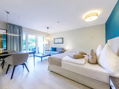 Ferienwohnung Kleine Strandburg Ostseebad Wustrow ZweiWasser Alte Seefahrtschule Schlafbereich