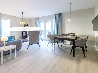 Ferienwohnung Strandlounge Ostseebad Wustrow ZweiWasser Alte Seefahrtschule Essbereich