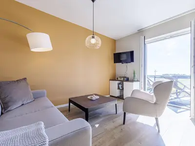 Ferienwohnung Sonnenberg Ostseebad Wustrow ZweiWasser Alte Seefahrtschule Gemütlicher Wohnbereich