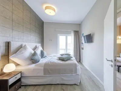 Ferienwohnung Magelan Suite Ostseebad Wustrow ZweiWasser Alte Seefahrtschule Schlafzimmer