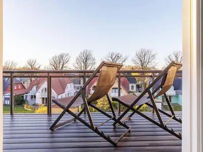Ferienwohnung Ostseezeit Ostseebad Wustrow ZweiWasser Alte Seefahrtschule Balkon