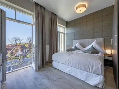 Ferienwohnung Ostseezeit Ostseebad Wustrow ZweiWasser Alte Seefahrtschule Schlafzimmer